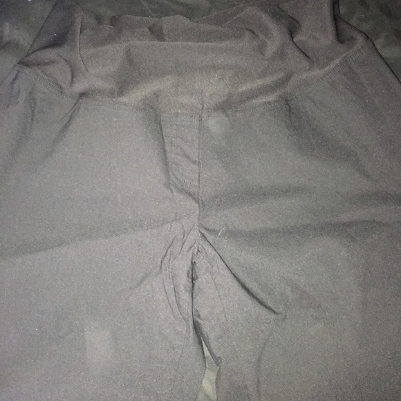 Maternity Dress Pants Full Panel Black by Duo - Picture 1 of 3